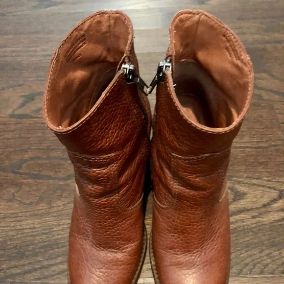Madewell 5.5 brown leather booties - Picture 5 of 7